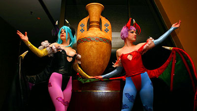 Morrigan & Lilith costumes by limebarb.com - Photo by Lionel 2006