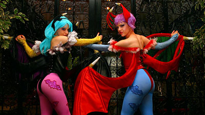 Morrigan & Lilith costumes by limebarb.com - Photo by Lionel 2006