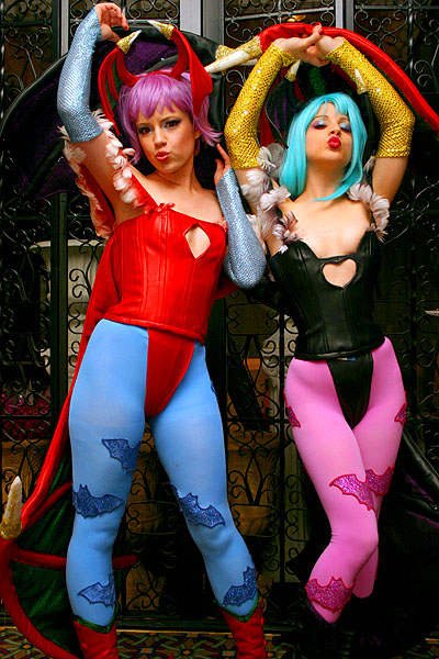 Morrigan & Lilith costumes by limebarb.com - Photo by Lionel 2006