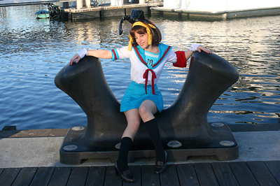 Haruhi with ears! - Photo by Brian Boling, AnimeExpo '07