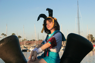 Haruhi with ears! - Photo by Brian Boling, AnimeExpo '07