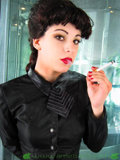 Rachael of BladeRunner, costume by limebarb.com. Photo by Jia, 2006