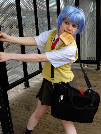 Rei Ayanami with TOAST! - Photo by Jia 2007